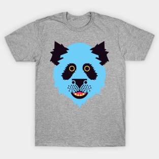 Panda Face Blue T-Shirt